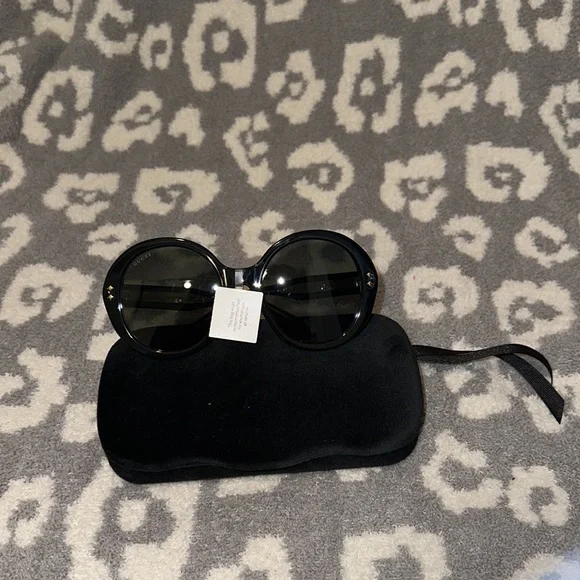 Gucci round cat-eye tortoiseshell clubmaster sunglasses NWT / never worn Gucci GG3789 LWF Sunglasses Brown Havana Frames 53-17 NWT  main image 3